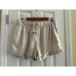 Celebrity Pink Linen Blend Khaki Shorts